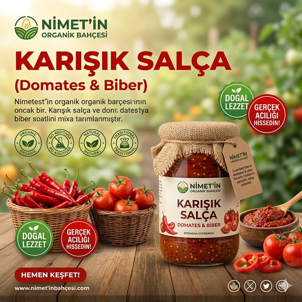 Ev Yapımı Doğal Karışık Salça