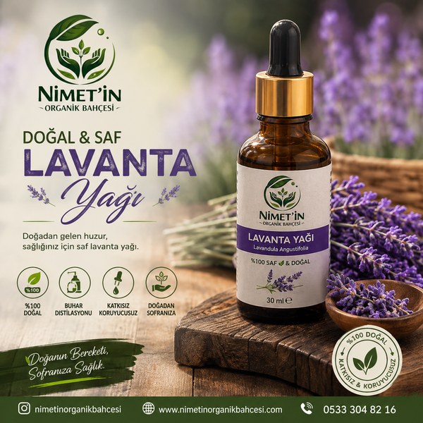 Doğal Lavanta Yağı – %100 Saf ve Katkısız