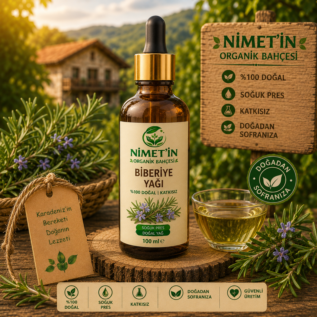 Biberiye Yağı 100 ml